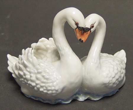 Nymphenburg Figurine Swans - No Box