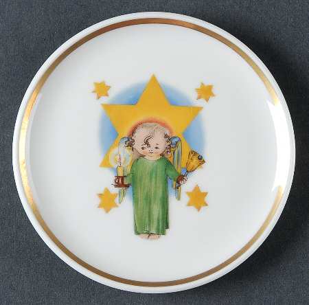 Berta Hummel Museum Miniature Plate Herald Angel - Boxed