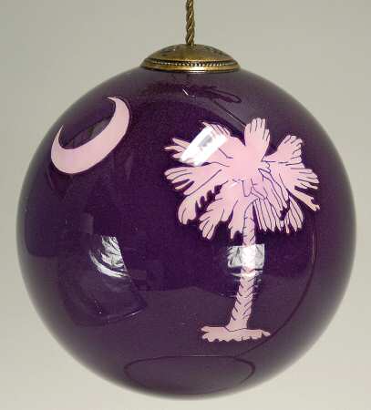 Ne'Qwa Christmas Ornament Sc Palmetto Ornament - Boxed