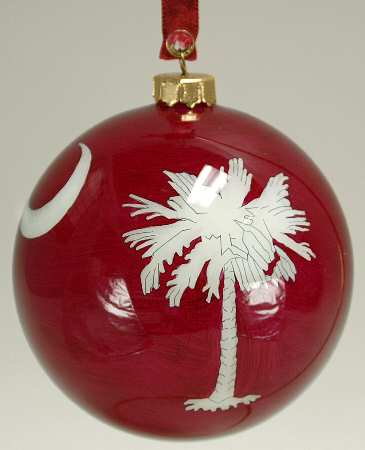 Ne'Qwa Christmas Ornament Sc Palmetto Ornament - Boxed