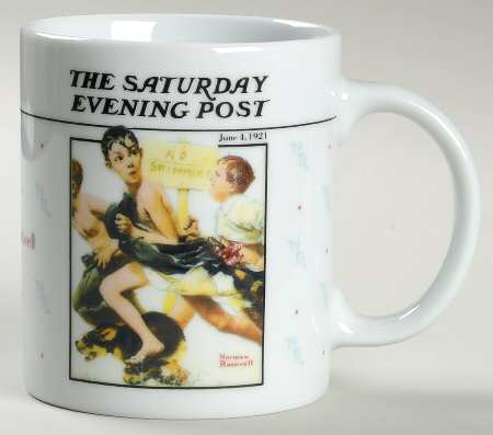 Saturday Evening Post Mugs No Swimming - No Box