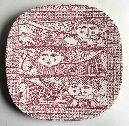 Bjorn Wiinblad Giftware Wall Plate - Angels - Rafa - No Box