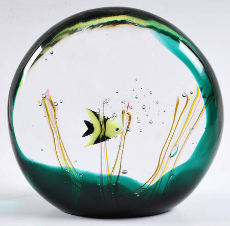 Oggetti Figurines By Elio Raffaeli Aquarium Angel Fish - No Box