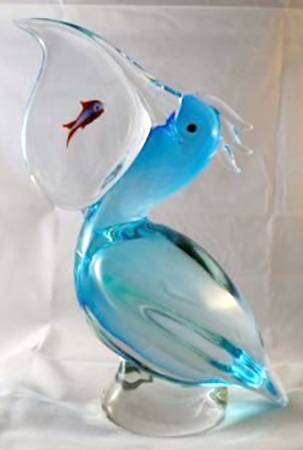 Oggetti Figurines By Elio Raffaeli Pelican With Fish - No Box