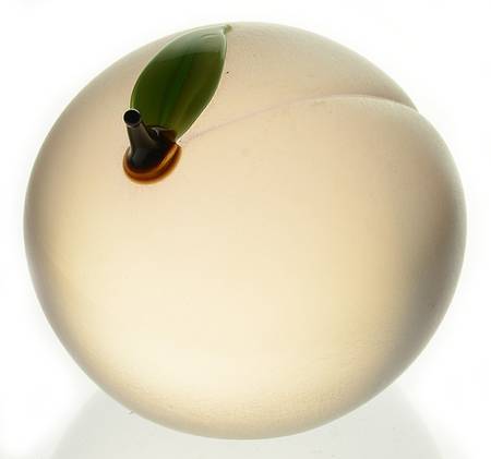 Orient & Flume Paperweight Peach-Iridescent - No Box