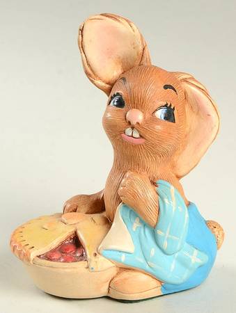 PenDelfin Figurine Pieface-Squares Blanket-Blue Pants - Boxed