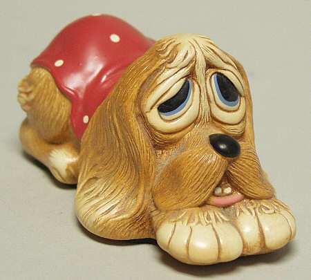 PenDelfin Figurine Pooch-Red Blanket - Boxed