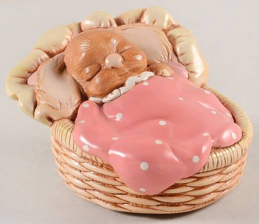 PenDelfin Figurine Parsley-Pink With Dots - With Box 258
