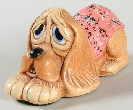 PenDelfin Figurine Pooch-Pink Blanket - No Box