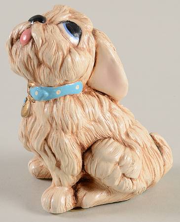 PenDelfin Figurine Tammy Puppy-Turquoise  - No Box