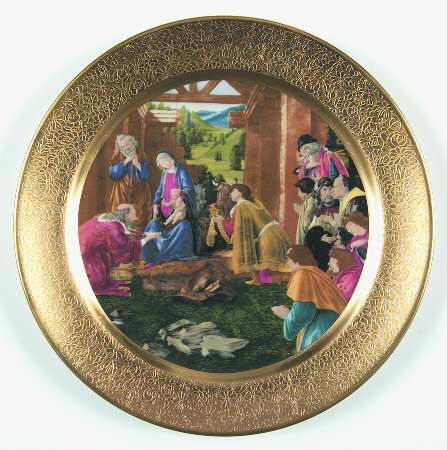 Pickard Christmas Plate Adoration Of The Magi - Boxed
