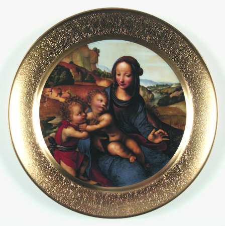 Pickard Christmas Plate Madonna & Child With Infant St John - No Box