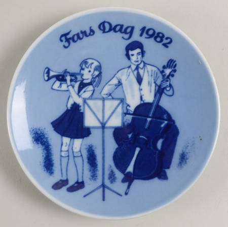 Father's Day Plate Musicians - No Box