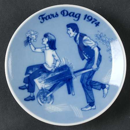 Father's Day Plate Father And Child - No Box