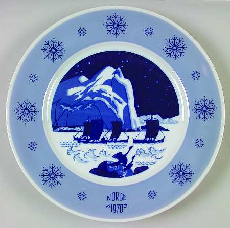 Jubilee Christmas Plate by Porsgrund