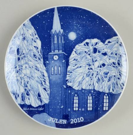 Christmas Plate Tonsberg Cathedral - Boxed