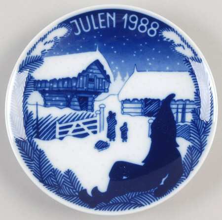 Christmas Plate Christmas Snow Is Falling - No Box