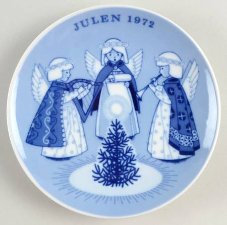 Christmas Plate Hark The Herald Angels - No Box
