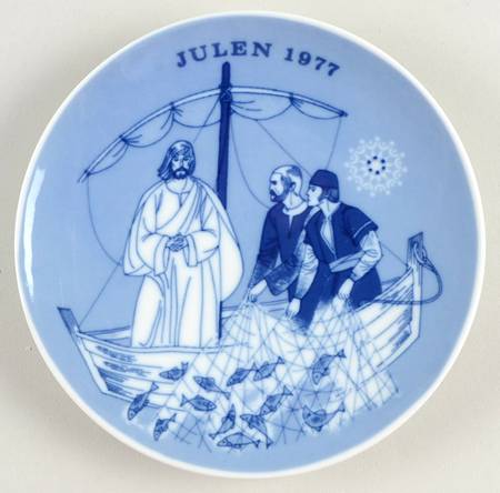 Christmas Plate The Draught Of Fishes - Boxed
