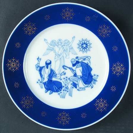 Christmas Deluxe Plate The Shepherds - No Box