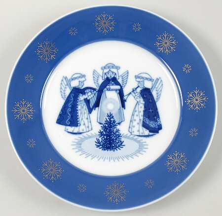 Christmas Deluxe Plate Herald Angels - Boxed