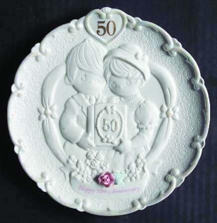 To Have and To Hold Plate - Happy 50th Anniversary - Boxed