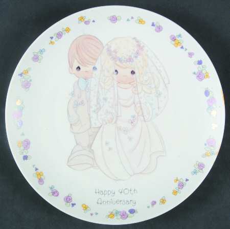 Precious Moments Anniversary Plate by Precious Moments