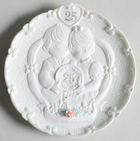 To Have and To Hold Plate - Happy 25th Anniversary - No Box