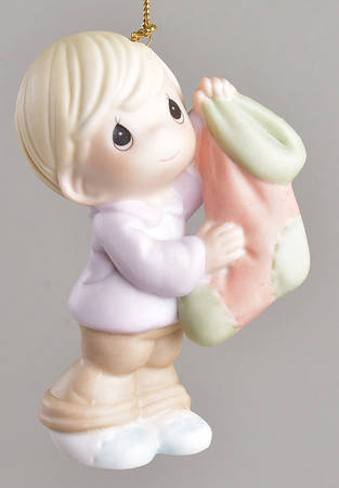 Precious Moments Ornaments Hanging My Stocking With Care - Boxed
