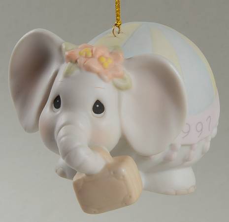 Precious Moments Ornaments Pack Your Trunk For The Holidays-1997 - No Box