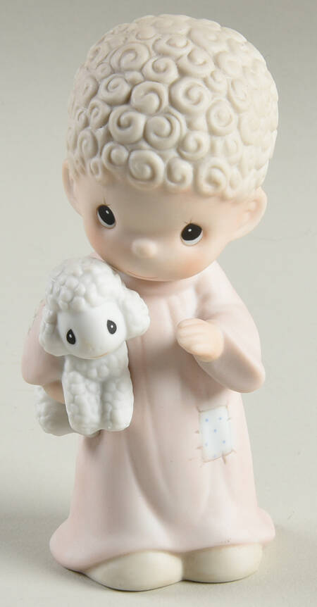 Come Let Us Adore Him-Nativity Bow & Arrow-Shepherd Holding Lamb - No Box - Bow&Arrow Trademark