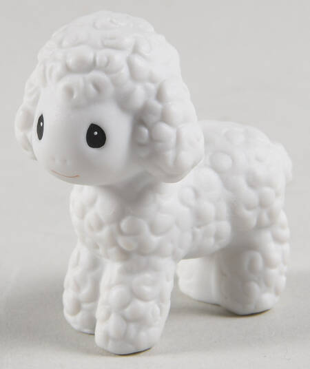 Come Let Us Adore Him-Nativity Bow & Arrow-White Sheep Head Left - No Box - Bow&Arrow Trademark