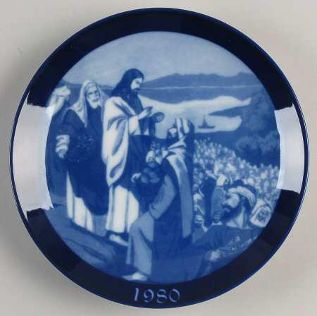 Porcelana Granada Christmas Plate Loaves And Fishes - No Box