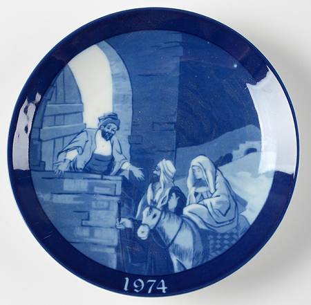 Porcelana Granada Christmas Plate No Room In The Inn - No Box