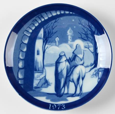Porcelana Granada Christmas Plate Road To Bethlehem - No Box