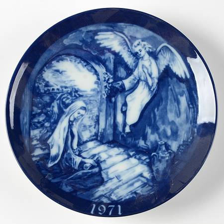 Porcelana Granada Christmas Plate The Annunciation - No Box