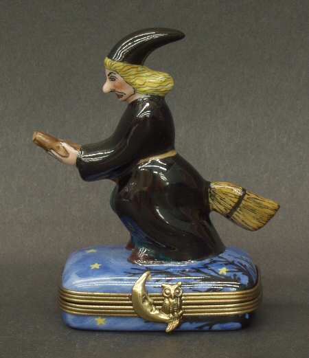 PEINT MAIN LIMOGES BOX Witch-Hinged Box - No Box