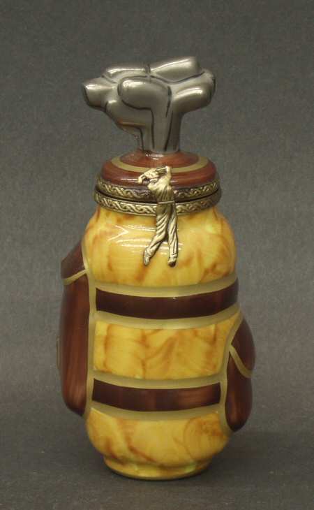 PEINT MAIN LIMOGES BOX Golf Bag-Leather - No Box