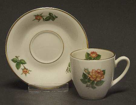 The American Rose Society-Cup & Saucer Gloriglo - No Box