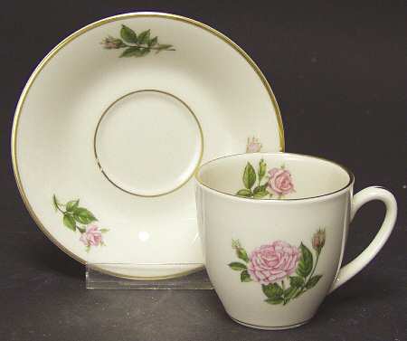 The American Rose Society-Cup & Saucer Lavender Lace - Boxed