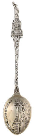 Paye & Baker Souvenir Spoons New York-Statue Of Liberty - No Box