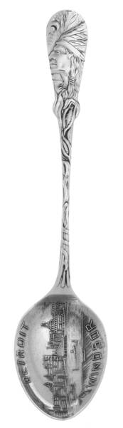 Paye & Baker Souvenir Spoons Detroit-Windsor - No Box