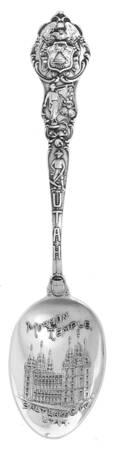 Paye & Baker Souvenir Spoons Utah-Mormon Temple - No Box