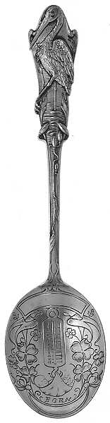 Paye & Baker Souvenir Spoons Birth Record Spoon - No Box