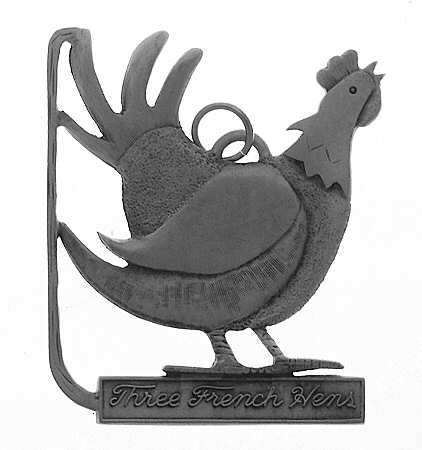 Twelve Days of Christmas Three French Hens - Boxed