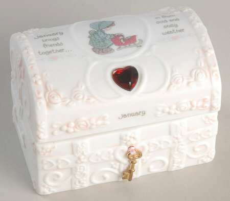 Precious Moments Hope Chest with Birthstone by Precious Moments