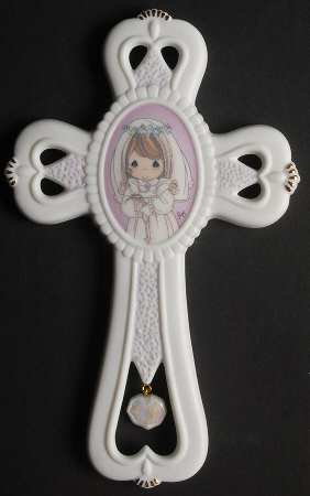Precious Moments Wall Cross Communion Girl - No Box