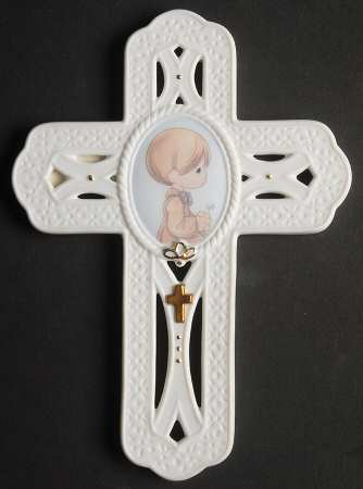 Precious Moments Wall Cross On Your Confirmation Day-Boy - Boxed
