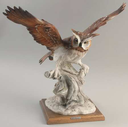 Riccardo Pennati Figurines Owl With Wings Out - No Box
