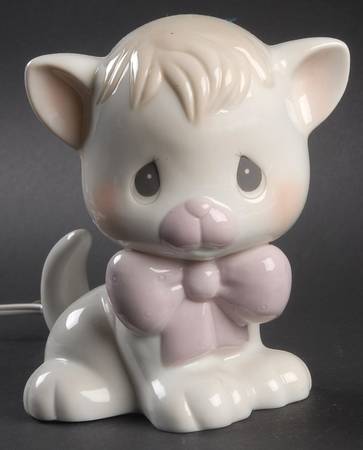 Precious Moments Night Lights Nitey Night And Sweet Dreams-Cat - Boxed
